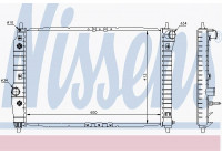 Radiator, engine cooling 61637 Nissens