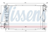 Radiator, engine cooling 61699 Nissens