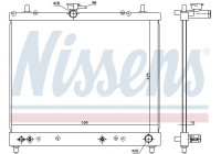 Radiator, engine cooling 617402 Nissens