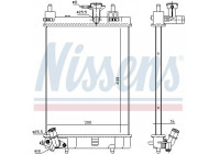 Radiator, engine cooling 617554 Nissens