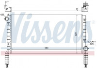Radiator, engine cooling 61769 Nissens