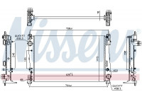Radiator, engine cooling 617864 Nissens