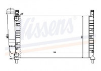 Radiator, engine cooling 61852 Nissens