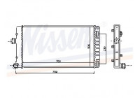 Radiator, engine cooling 61887 Nissens