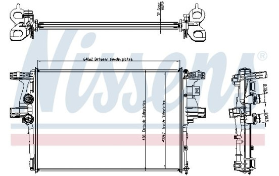 Radiator, engine cooling 61988 Nissens, Image 6