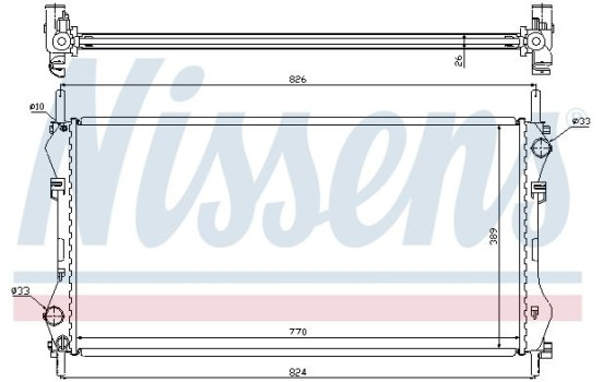 Radiator, engine cooling 62043A Nissens, Image 2