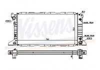 Radiator, engine cooling 62058A Nissens