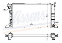 Radiator, engine cooling 62081A Nissens