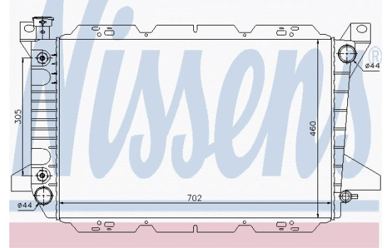 Radiator, engine cooling 620981 Nissens