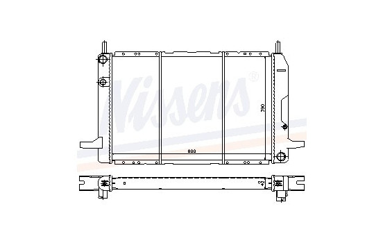 Radiator, engine cooling 62213 Nissens