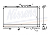 Radiator, engine cooling 62258 Nissens
