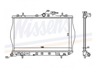 Radiator, engine cooling 622971 Nissens