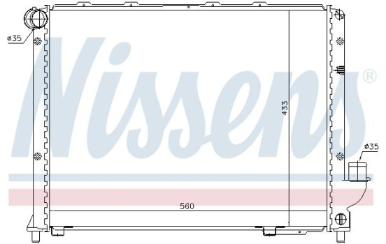 Radiator, engine cooling 62327 Nissens