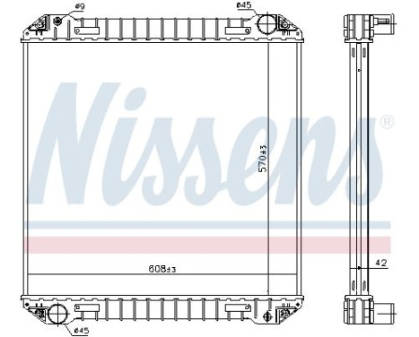 Radiator, engine cooling 623440 Nissens