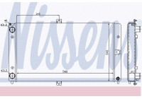 Radiator, engine cooling 623552 Nissens