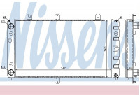 Radiator, engine cooling 623553 Nissens