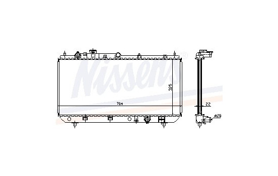 Radiator, engine cooling 62403 Nissens