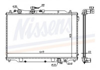 Radiator, engine cooling 62405A Nissens
