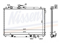 Radiator, engine cooling 62444A Nissens