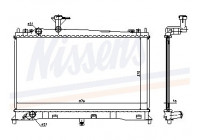 Radiator, engine cooling 62462A Nissens