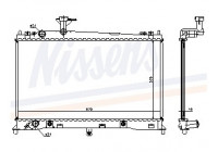 Radiator, engine cooling 62463A Nissens