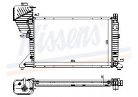 Radiator, engine cooling 62519A Nissens