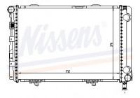 Radiator, engine cooling 62549A Nissens
