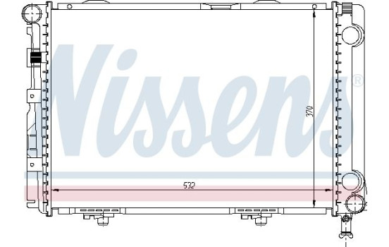 Radiator, engine cooling 62549A Nissens, Image 2