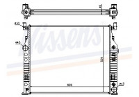 Radiator, engine cooling 62577A Nissens
