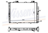 Radiator, engine cooling 62598A Nissens