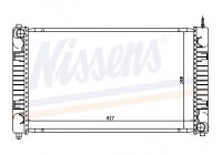Radiator, engine cooling 62634 Nissens