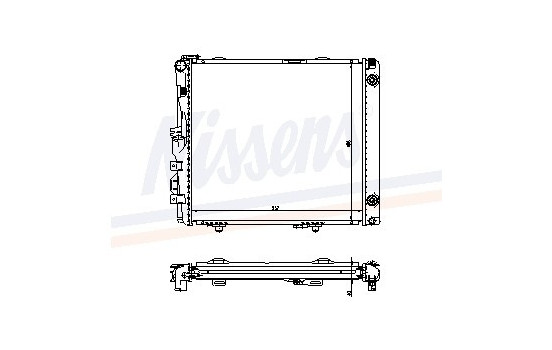 Radiator, engine cooling 62683A Nissens