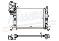 Radiator, engine cooling 62687A Nissens
