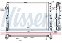 Radiator, engine cooling 627033 Nissens