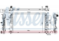 Radiator, engine cooling 627062 Nissens