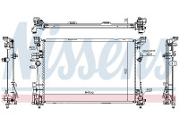 Radiator, engine cooling 627063 Nissens