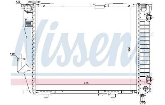 Radiator, engine cooling 62711 Nissens, Image 5