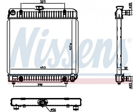 Radiator, engine cooling 62740 Nissens, Image 5