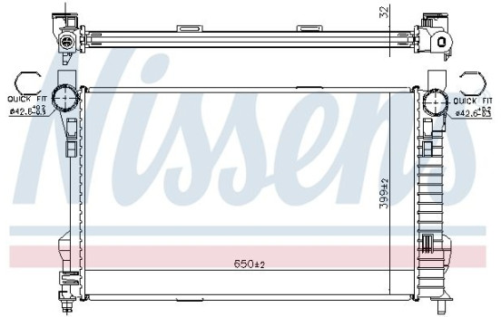 Radiator, engine cooling 62784A Nissens, Image 7