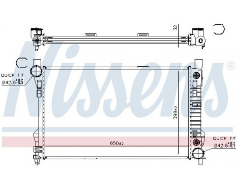 Radiator, engine cooling 62786A Nissens, Image 6