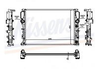 Radiator, engine cooling 62792A Nissens