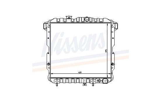 Radiator, engine cooling 62814 Nissens