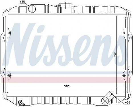 Radiator, engine cooling 62856 Nissens, Image 2