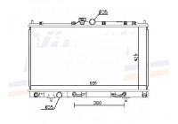 Radiator, engine cooling 62893 Nissens