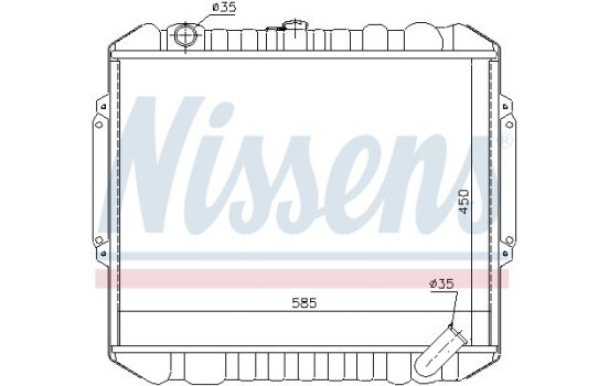 Radiator, engine cooling 628953 Nissens, Image 2
