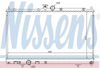 Radiator, engine cooling 628956 Nissens