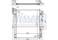 Radiator, engine cooling 628966 Nissens