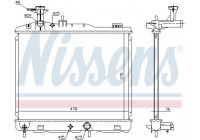 Radiator, engine cooling 628982 Nissens