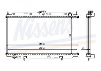 Radiator, engine cooling 62923A Nissens