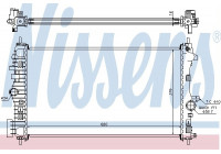 Radiator, engine cooling 630718 Nissens